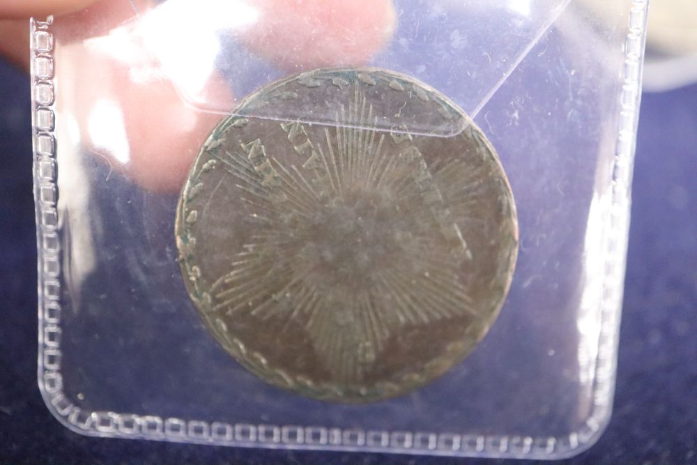 A Charles I half crown and two other coins